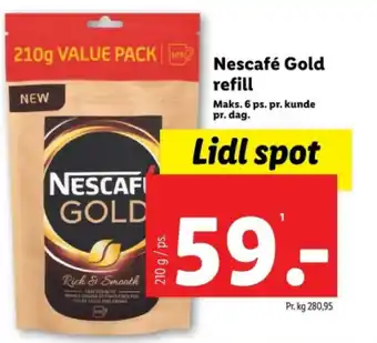Lidl Nescafé Gold refill tilbud