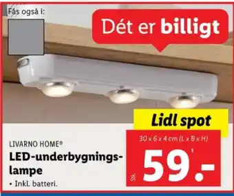 Lidl LED-underbygnings- lampe tilbud