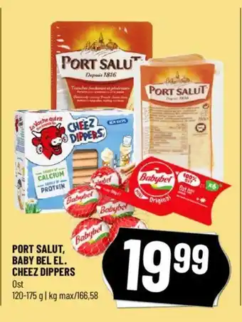 Løvbjerg PORT SALUT, BABY BEL EL. CHEEZ DIPPERS tilbud