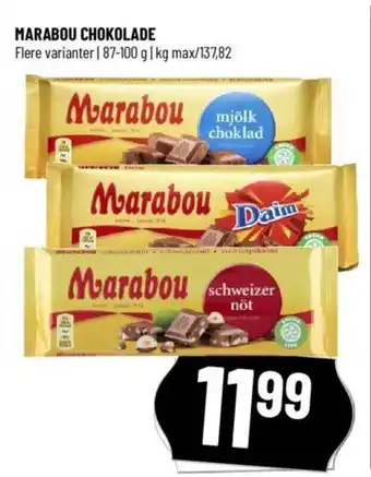 Løvbjerg MARABOU CHOKOLADE tilbud