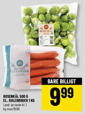 Løvbjerg ROSENKÅL 500 G EL. GULERØDDER 1 KG tilbud