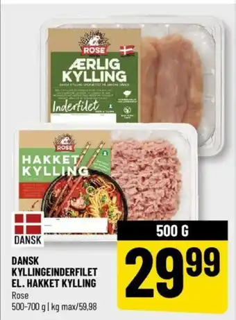 Løvbjerg DANSK KYLLINGEINDERFILET EL. HAKKET KYLLING tilbud