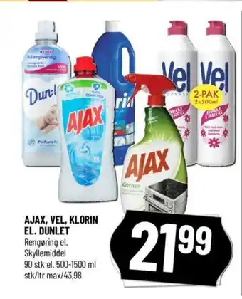Løvbjerg AJAX, VEL, KLORIN EL. DUNLET tilbud