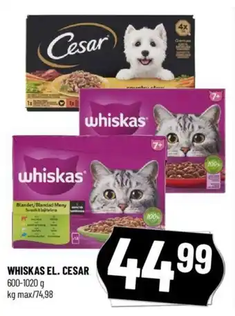 Løvbjerg WHISKAS EL. CESAR tilbud