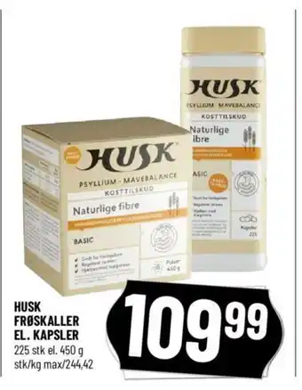 HUSK FRØSKALLER EL. KAPSLER