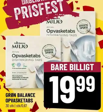 Løvbjerg GRØN BALANCE OPVASKETABS tilbud
