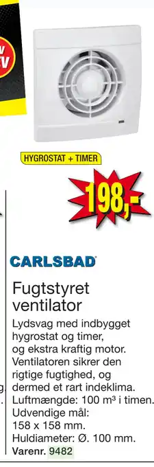 Harald Nyborg Fugtstyret ventilator tilbud