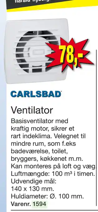 Harald Nyborg Ventilator tilbud