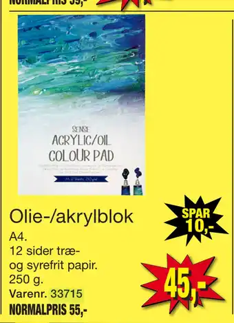 Harald Nyborg Olie-/akrylblok tilbud