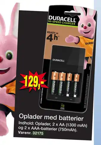 Harald Nyborg Oplader med batterier tilbud