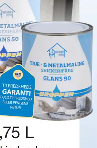 Harald Nyborg Træ- og metalmaling 0,75 l tilbud