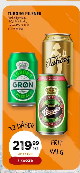 Scandinavian Park Tuborg pilsner tilbud