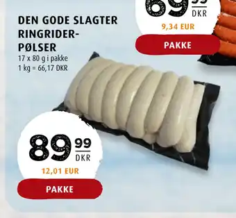 Scandinavian Park Den gode slagter ringriderpølser tilbud