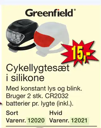 Harald Nyborg Cykellygtesæt i silikone tilbud