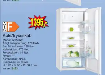 Harald Nyborg Køle/fryseskab tilbud
