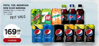Scandinavian Park Pepsi, 7up, mountain dew eller mirinda tilbud