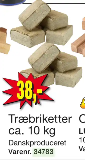 Harald Nyborg Træbriketter ca. 10 kg tilbud