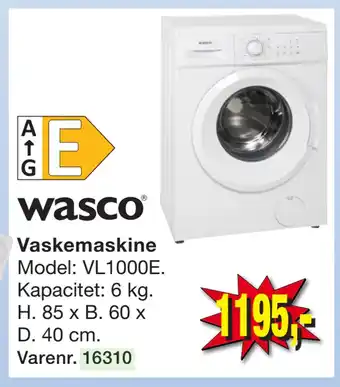 Harald Nyborg Vaskemaskine tilbud