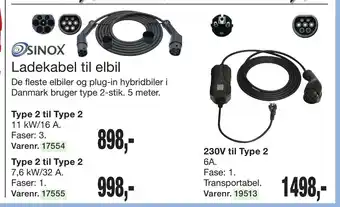 Harald Nyborg Ladekabel til elbil tilbud