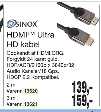 Harald Nyborg Hdmi ultra hd kabel tilbud