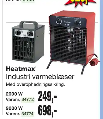 Harald Nyborg Industri varmeblæser tilbud