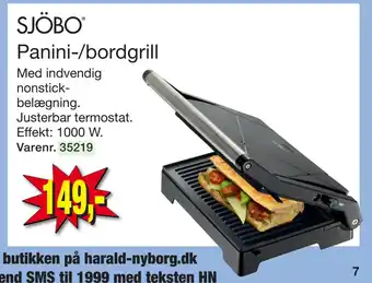 Harald Nyborg Panini-/bordgrill tilbud