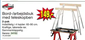 Harald Nyborg Bord-/arbejdsbuk med teleskopben tilbud