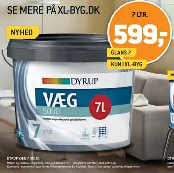 XL-BYG DYRUP VÆG 7 SOLID tilbud