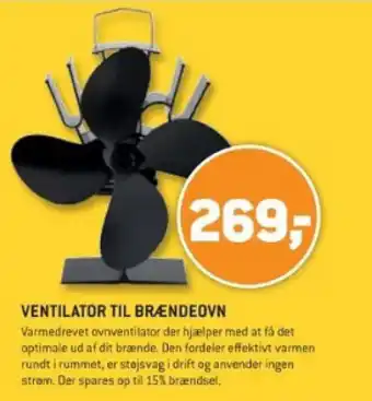 XL-BYG VENTILATOR TIL BRÆNDEOVN tilbud