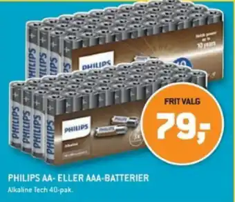 XL-BYG PHILIPS AA- ELLER AAA-BATTERIER tilbud
