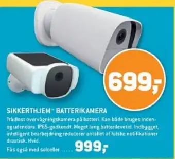 XL-BYG SIKKERTHJEM BATTERIKAMERA tilbud