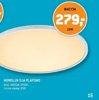 XL-BYG NORDLUX OJA PLAFOND tilbud