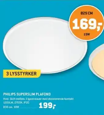 XL-BYG PHILIPS SUPERSLIM PLAFOND tilbud