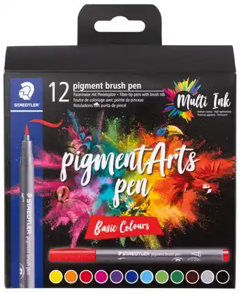 Harald Nyborg Staedtler pigment basic farver 12-pak tilbud