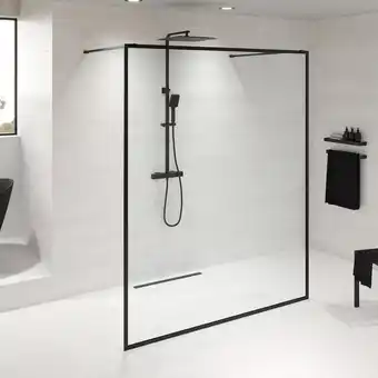 Bauhaus Camargue skärgaard brusevæg klar/sort 160x200 cm tilbud
