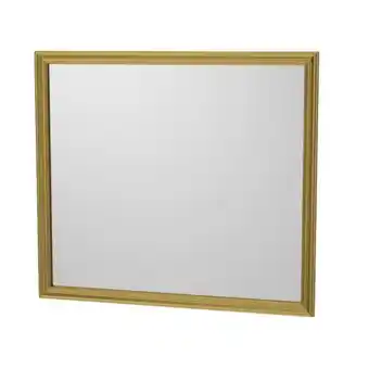 Bauhaus Camargue skärgård spejl firkantet 90 x 75 cm guld tilbud