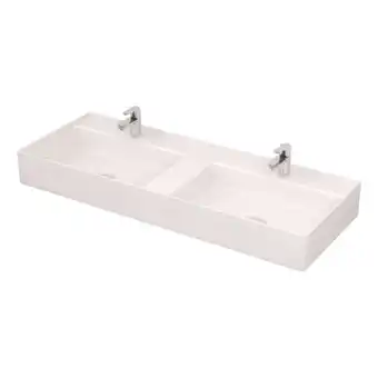 Bauhaus Camargue dobbeltvask skärgård tylösand hvid 120 cm tilbud