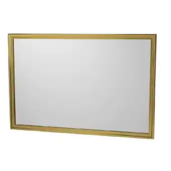 Bauhaus Camargue skärgård spejl firkantet 120 x 75 cm guld tilbud
