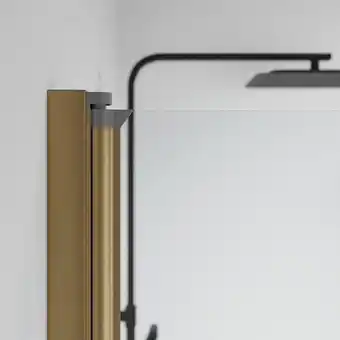 Bauhaus Camargue profilsæt til brusevæg skärgård mat messing ekskl. glas tilbud