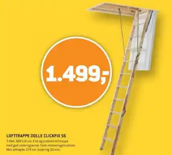 XL-BYG LOFTTRAPPE DOLLE CLICKFIX 56 tilbud