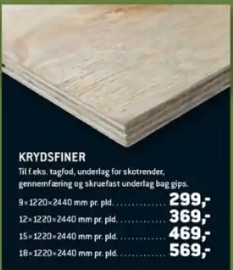 XL-BYG KRYDSFINER tilbud