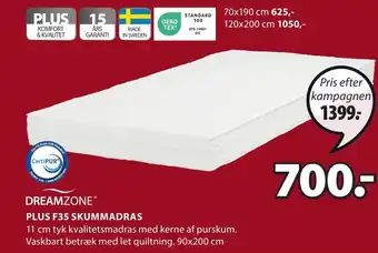 JYSK PLUS F35 SKUMMADRAS tilbud