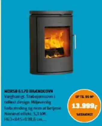 XL-BYG MORSØ 6170 BRÆNDEOVN tilbud