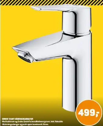 XL-BYG GROHE START HÅNDVASKARMATUR tilbud