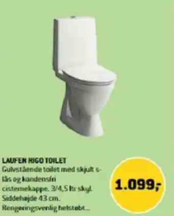 XL-BYG LAUFEN RIGO TOILET tilbud