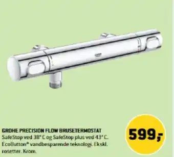XL-BYG GROHE PRECISION FLOW BRUSETERMOSTAT tilbud