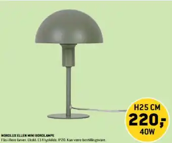 XL-BYG NORDLUX ELLEN MINI BORDLAMPE tilbud