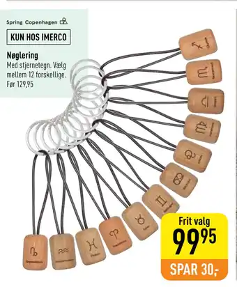Imerco Nøglering tilbud