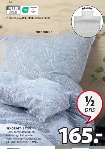 JYSK Sengesæt i satin tilbud