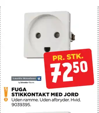 jem & fix Fuga stikkontakt med jord tilbud
